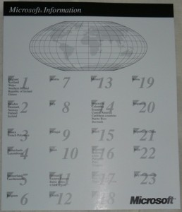 The MS contact information card