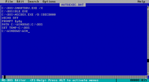 Finally adding Windows to autoexec