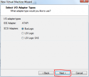 SCSI will not be used, just click next