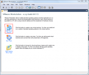 Main VMWare Window