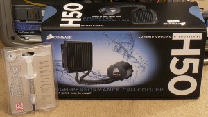 Boxed Arctic Cooling MX-3 and Corsair H50