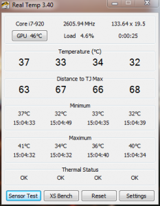 Core idle temp with H50