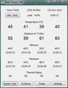 Core idle temp with Vendetta 2